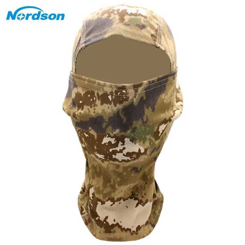 Nordson Camouflage Army Cycling Motorcycle Balaclava Hats Full Face Mask Headgear for Outdoor Wargame CS Moto Motocross Mask Z250926