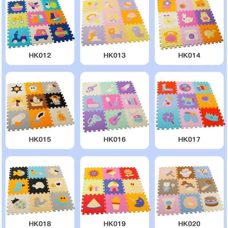 30301cm Cartoon Animal Pattern Play Mats Puzzles EVA Foam Floor Pad For Children Baby Play Gym Crawling Mats Toddler Carpet C250926
