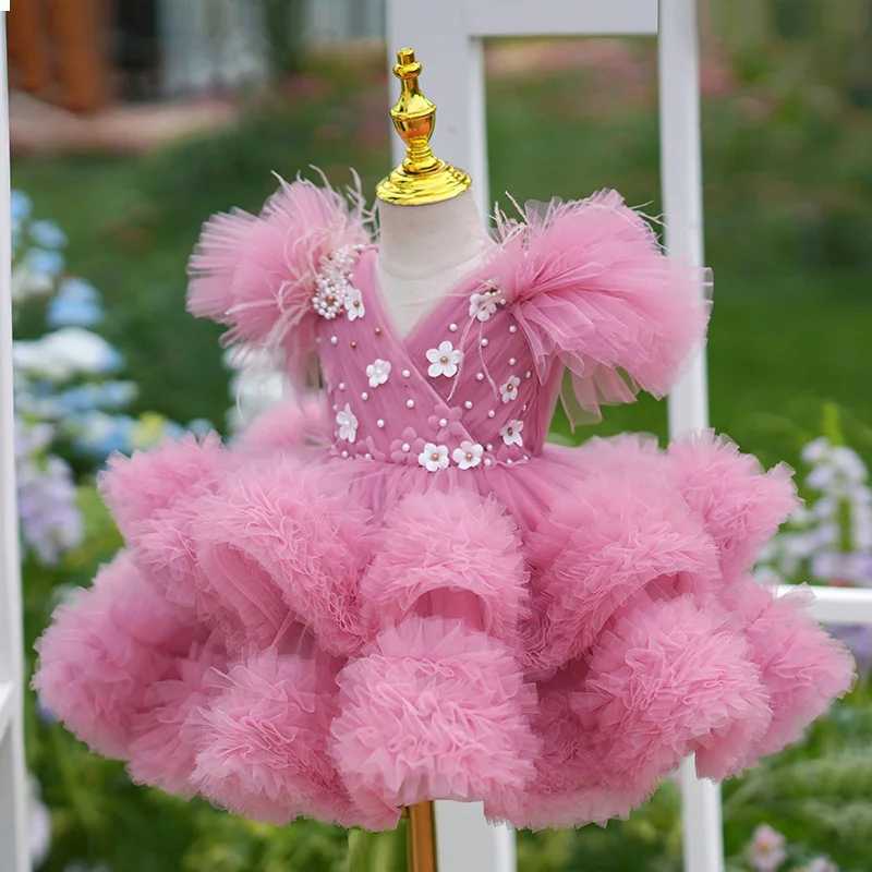 New Childrens Princess Costume Hosts Piano Performance Wedding Birthday Girls Party Dresses A4589 Vestidos Bridesmaid Dresses Z250926