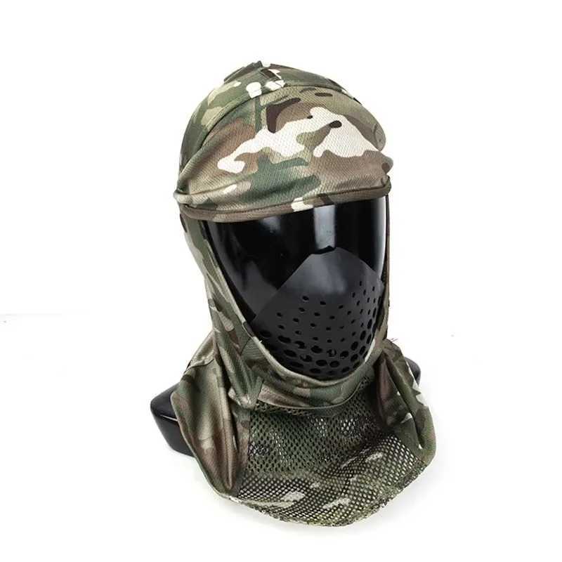 CS Tactical Camo Head Cover Mesh Balaclava Full FaceMask Sunscreen Dustproof Fullwrapped Headscarf Z250926
