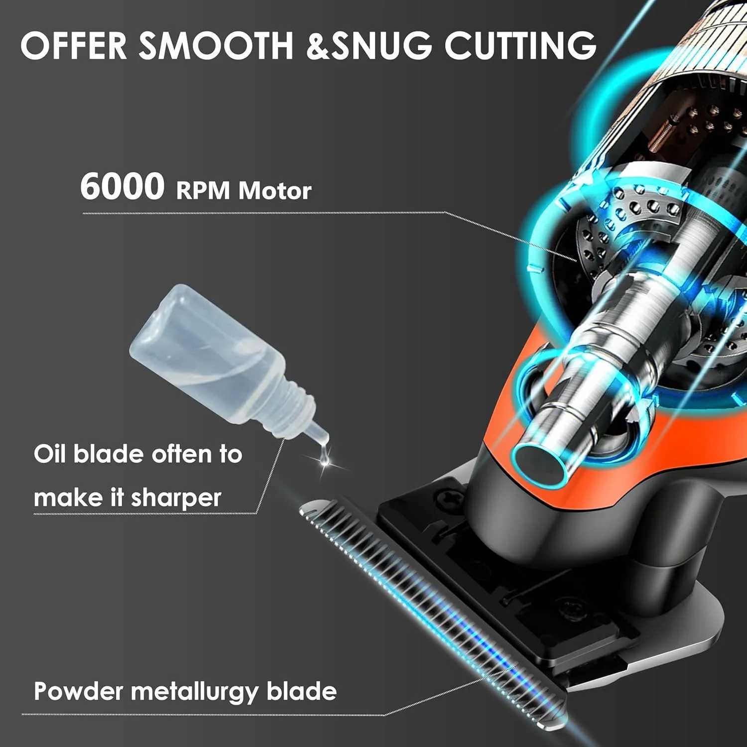 Kemei 2293 Professional Hair Beard Trimmer Men Barber Rechargeable Finish Hair Cutting Machine Zero Gapped Cordless Hair Clipper R250926