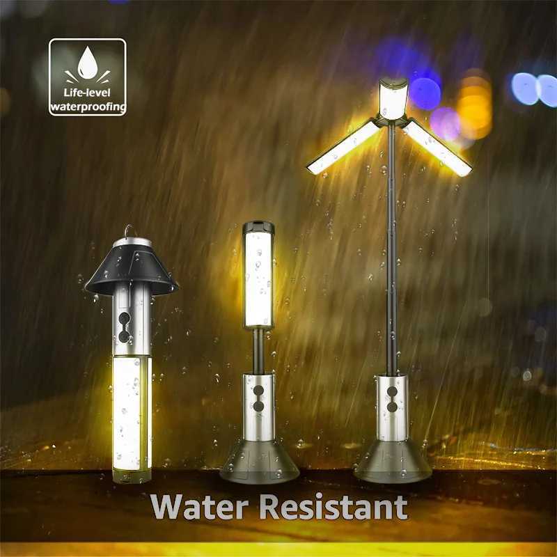 Multifunctional Camping Light 2 in 1 USB Rechargeable Camping LanternFlashlight with Hook Outdoor Emergency Camping Lamp C250925