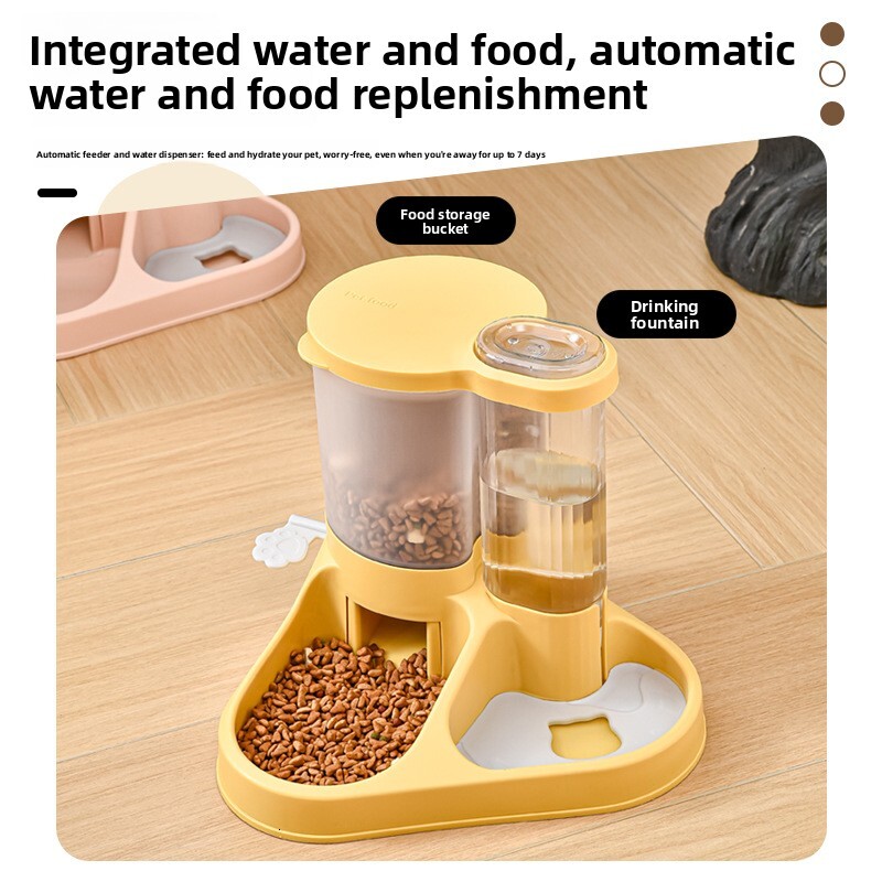 Cat Automatic Feeder Dispenser Pet Bowl Small Medium Large Dog Water Basin Supplies