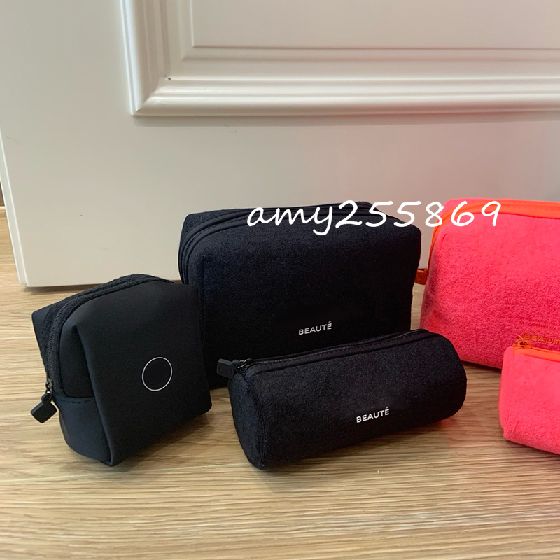 Fashion storage bags set of 3 bag zipper toiletry bag beaute.gifts classic travel makeup bag gift box packing