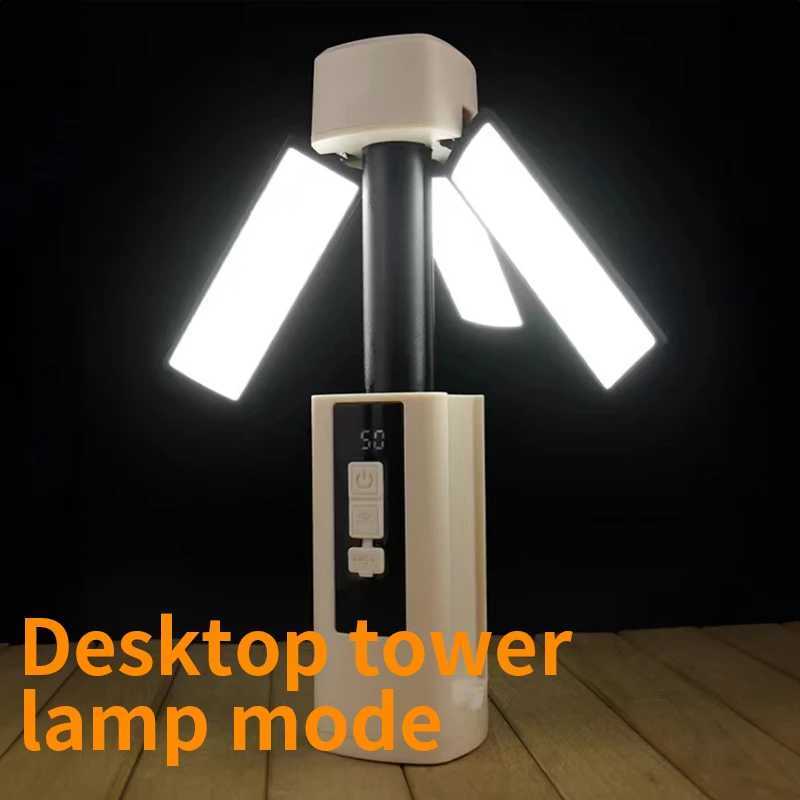 Folding Outdoor Camping Light Portable Rechargeable Hanging Tent Hanging Lantern with Battery Display Emergency Car Outdoor Lamp C250925