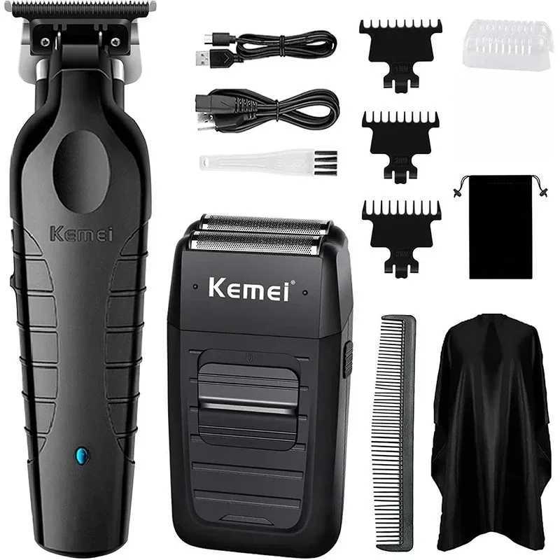 Kemei Professional Hair Clipper Kit Electric Shaver Male Hair Cutting Machine Mens Trimmer Machine Hair Clipper R250926