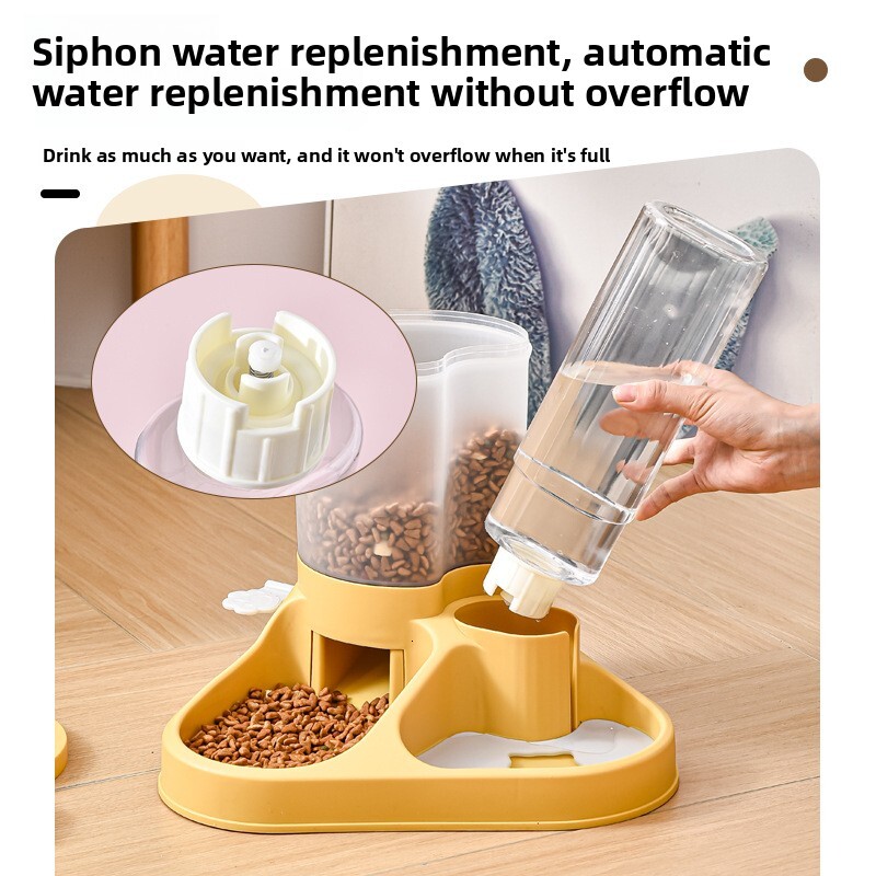 Cat Automatic Feeder Dispenser Pet Bowl Small Medium Large Dog Water Basin Supplies