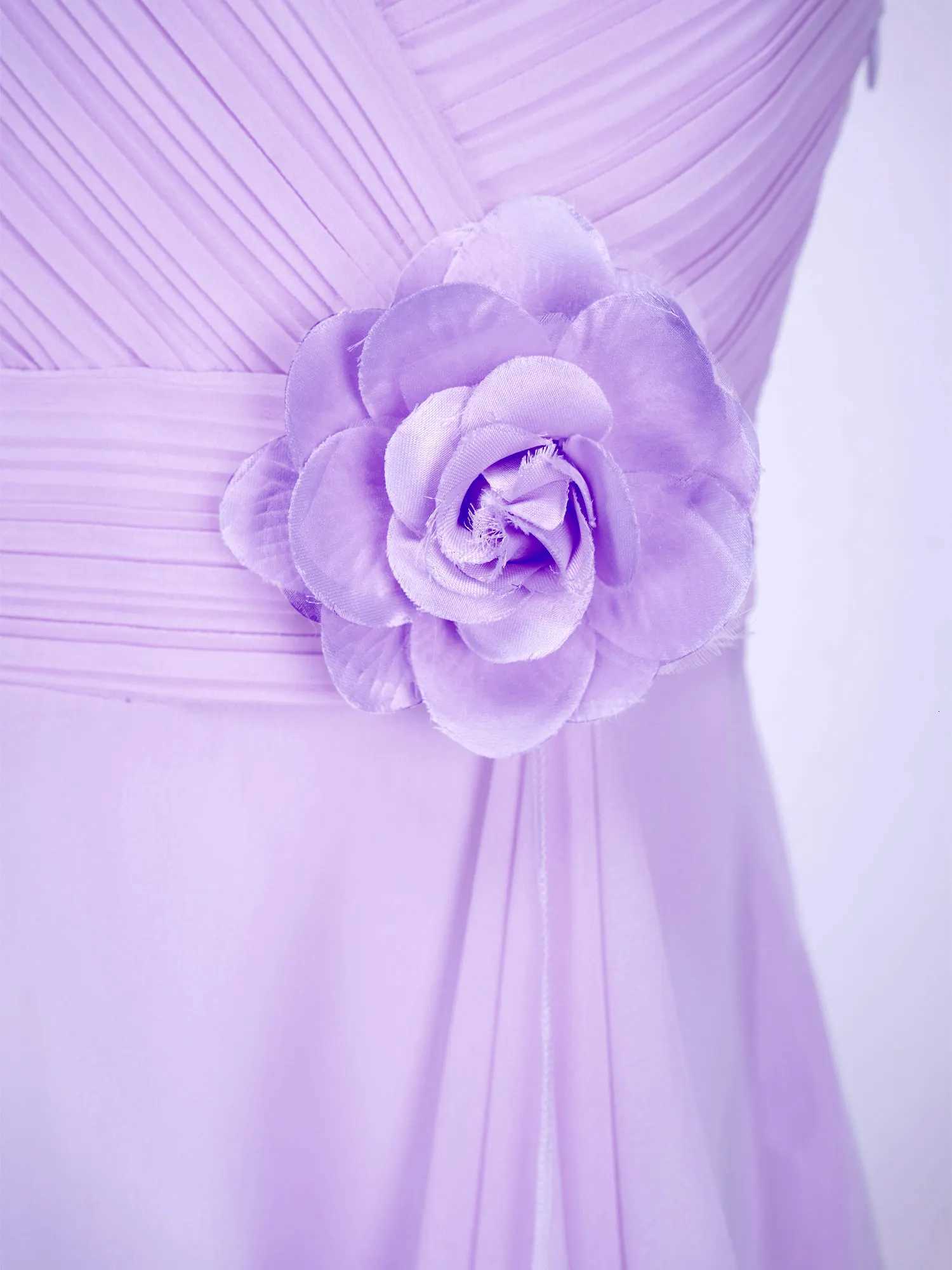 Kids Wedding Flower Girls Dress Elegant Prom Evening Birthday Party Maxi Dress Sleeveless Ruched Bodice Chiffon Princess Gown Z250926