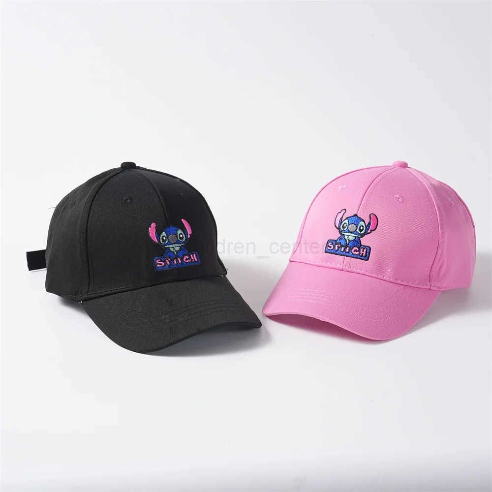 Disney Stitch childrens baseball cap boys and girls cute cartoon embroidered baseball cap kids cartoon sun hat H250926