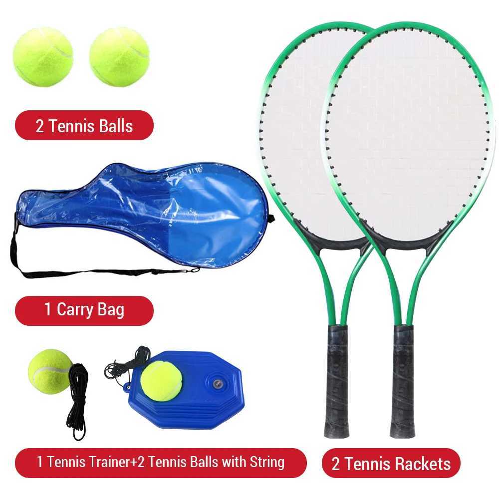 Children Tennis Racket Junior Tennis Kids Tennis Rackets with Tennis Ball Tennis Trainer for Children Beginners Tennis Racquet J250926