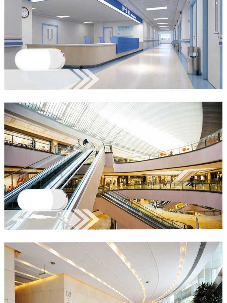 Fire Emergency Light Lamp Wall Lights Emergency Lighting Intelligent Human Sensor Wall AC200240V 9W Emergency Time 90 Minutes C250925