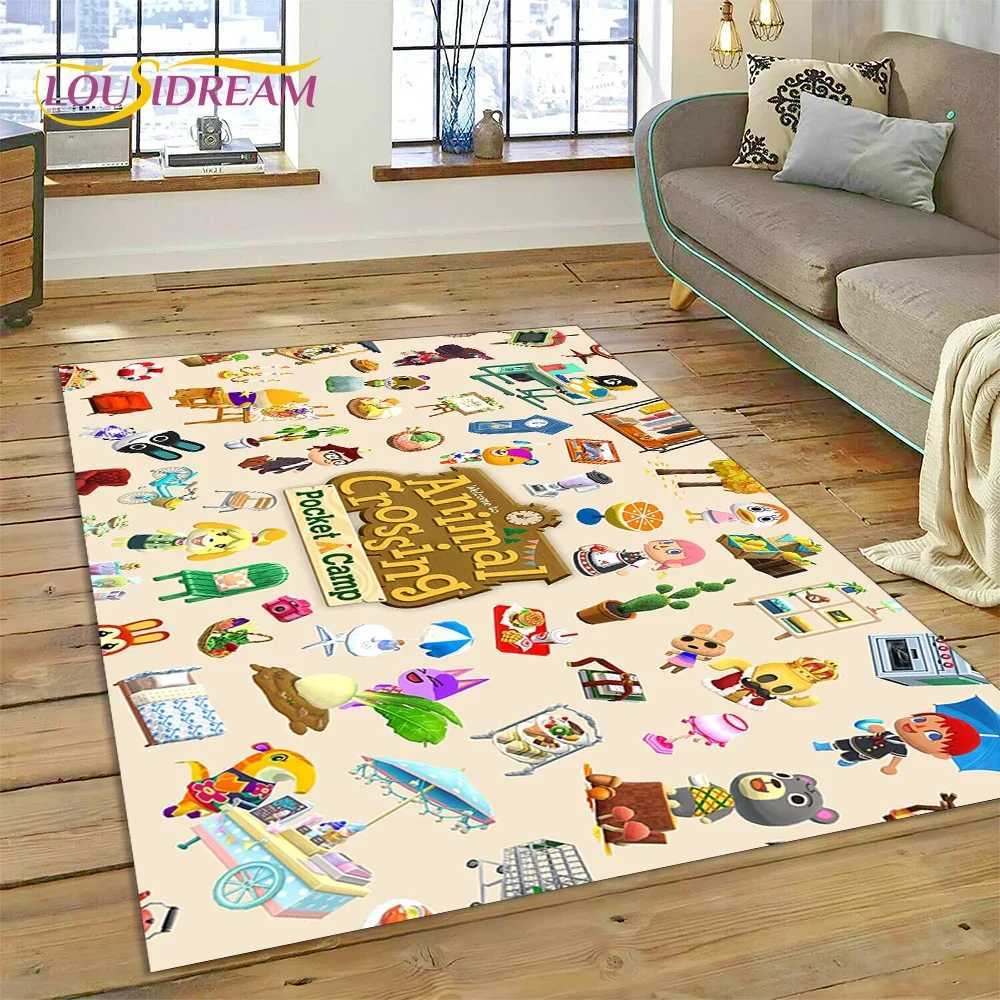 Cute Animal Crossing New Horizons Cartoon Carpet Rug for Bedroom Living Room Home Sofa DecorationKid Game Large Decor Floor Mat C250926
