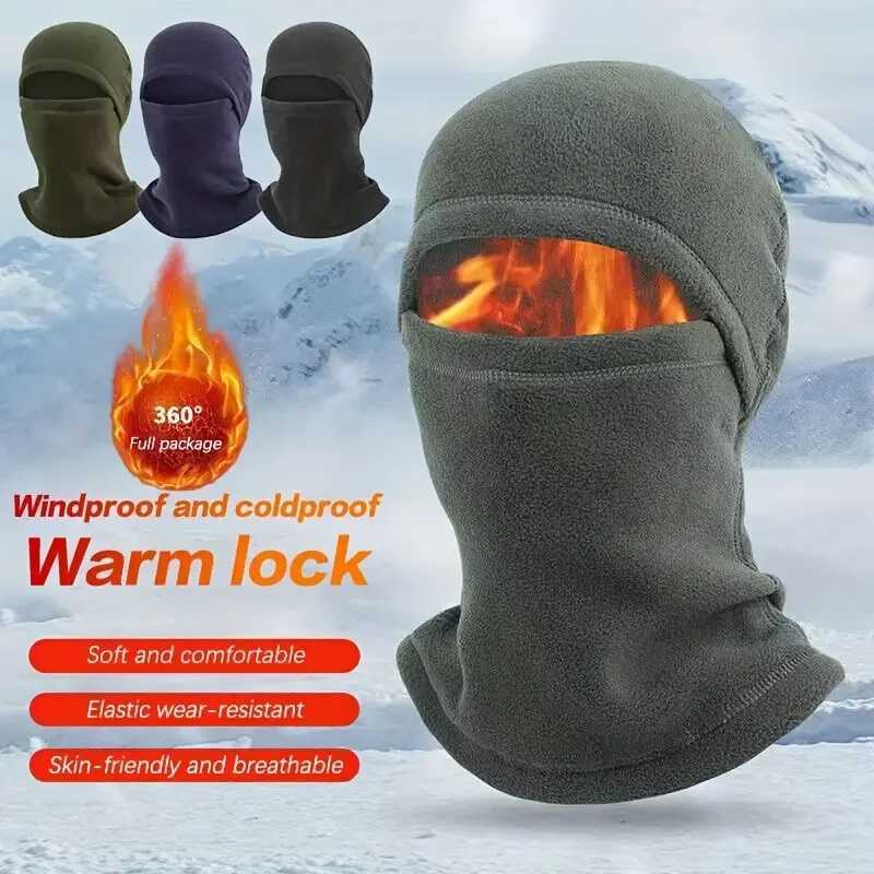 Winter Cycling Mask Thermal Windproof Balaclava Ski Mask Men Women Warm Polarfleece Outdoor Sport Motorcycle Face Mask Z250926