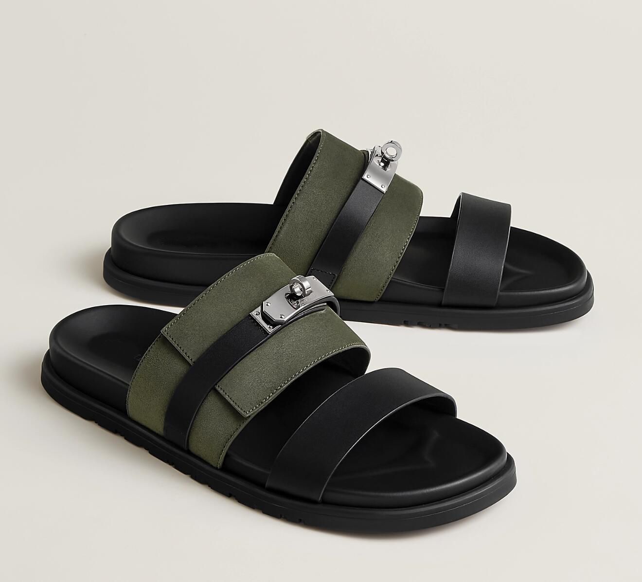 Chypre Sandals Everyday Elegance Men Jackson Sandal Flats Rubber Sole Buckle Slip On Casual Walking Summer Comfort Slip On Slippers