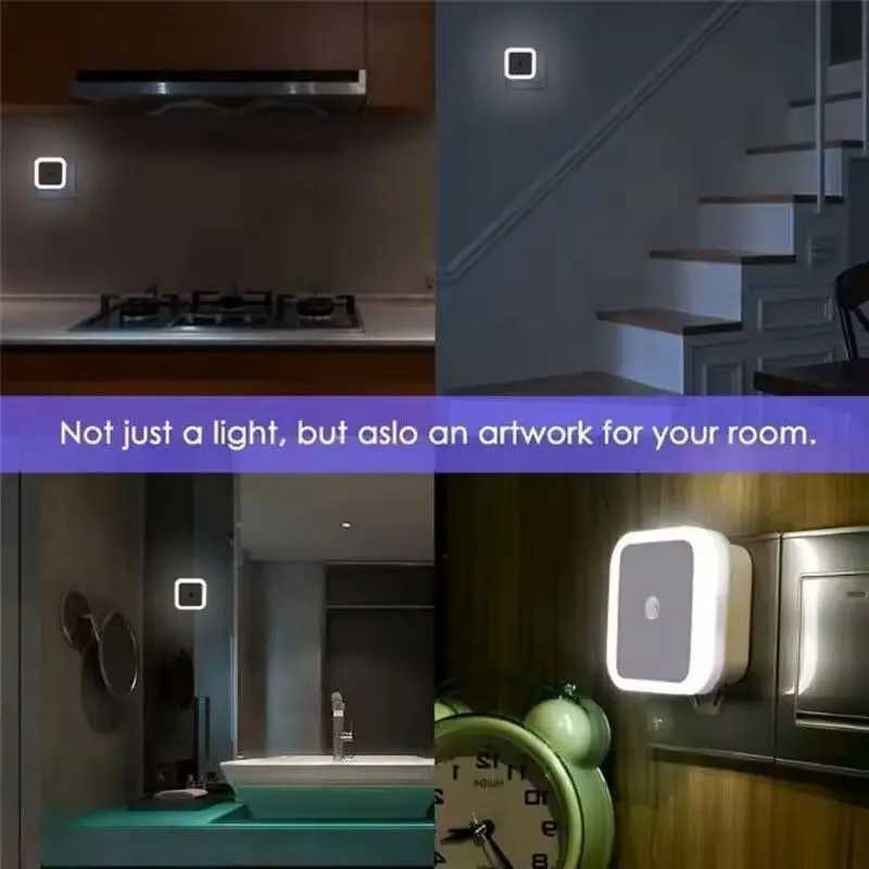 Light Control Sensors American and European Plugs for Kitchen Cabinets Hallway Stairs Bedroom Decoration Luminous C250925