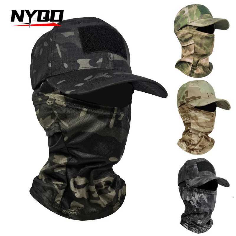 Camouflage Baseball Mask Tactical Baseball Outdoor Hiking Mountaineering Fishing Sunscreen Shade Sports Z250926