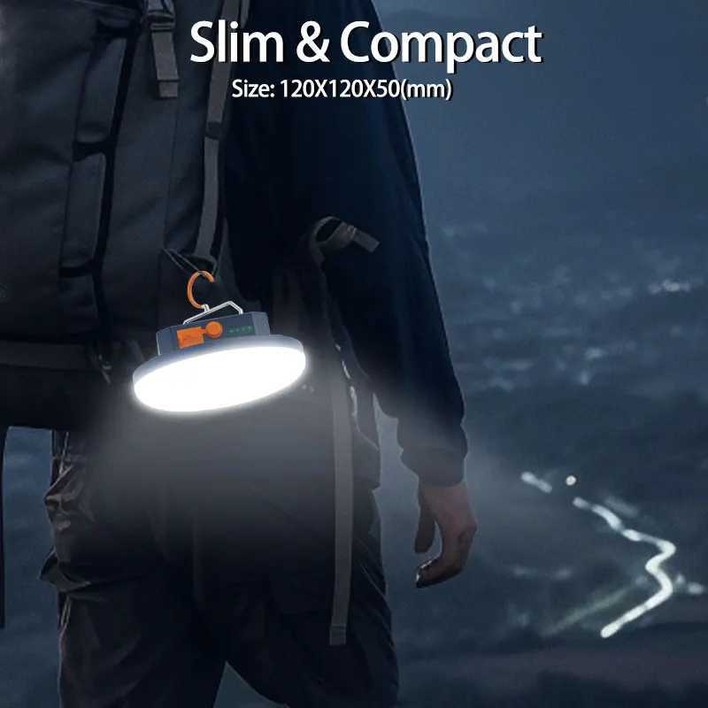 MOSLIGHTING Rechargeable Camping Lantern Portable Flashlight With Magnet Emergency Light Powerful Hanging Tent Lamp Outdoor LED C250928