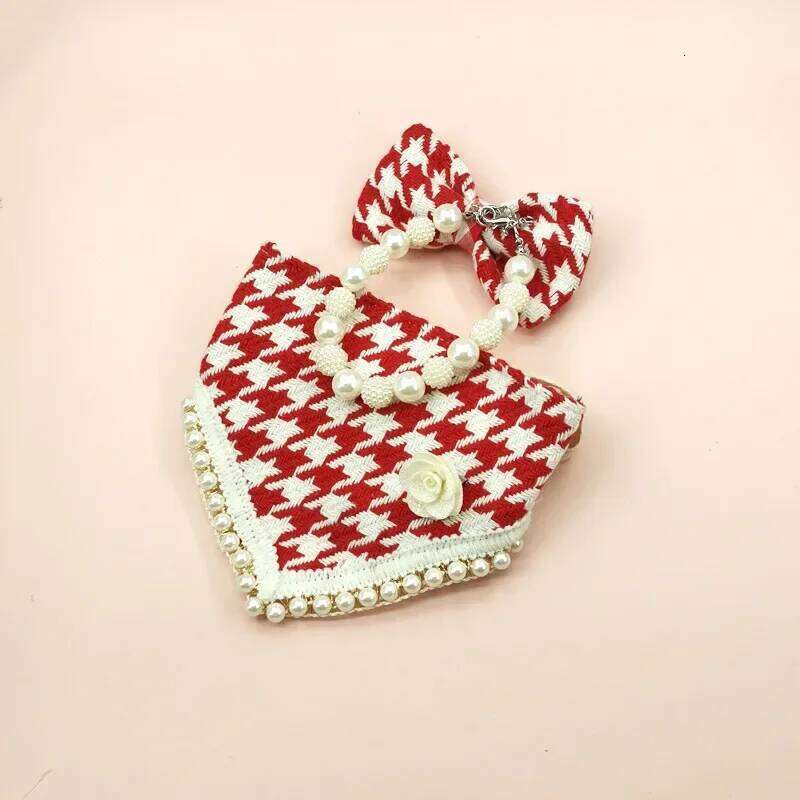 Dog bib Necklace Bibs Supplies Rough Cloth Saliva Towel Triangle Scarf Bow Cat Dog Bandana Pet Accessories