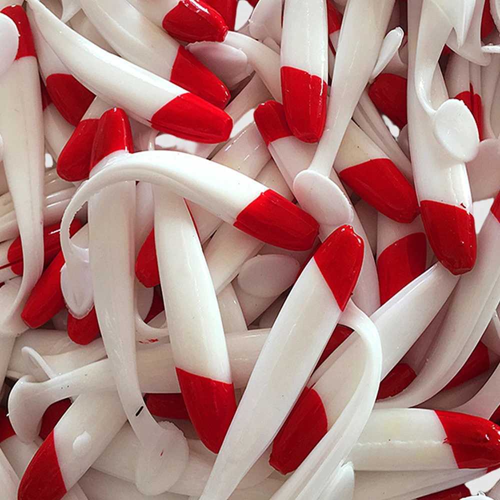 10pcs Soft Lure 5579cm Silicon Swimbaits isca Artificial Worm Soft Bait Fish Wobbrs Bass Carp Flying Fishing Lure T Tail W250926