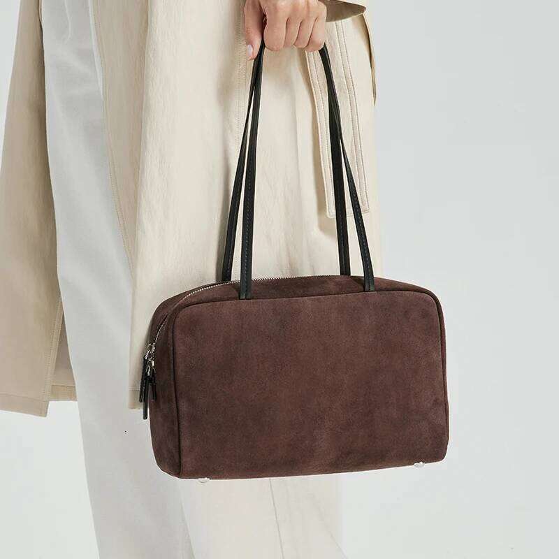 New Winter Women's Suede Leather Bag Fashion Genuine Leather Crossbody Bag Female Square Furry Shoulder Handbags Suotong2509