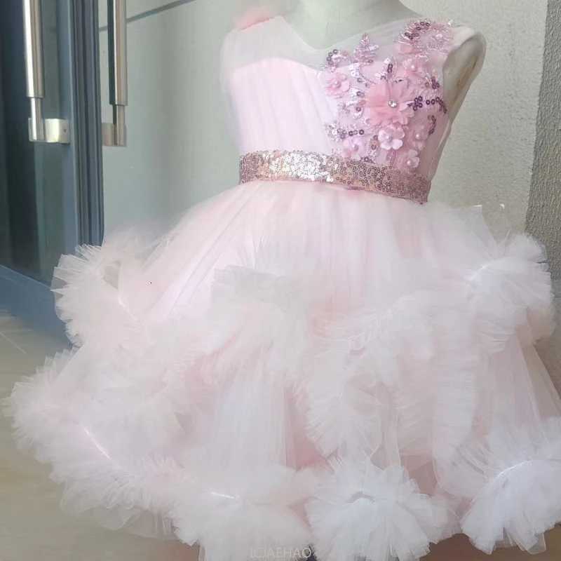 Party Dress Vestido 2025 Kids Birthday Dresses First Year Princess Gown Costume Children Host Piano Performance Formal Outfit Z250926