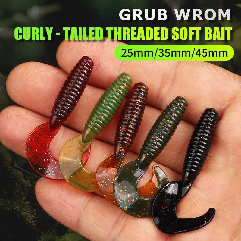 Supercontinent New Soft Bait angry spin 25mm 35mm 45mm Plastic Silicone Worm Moggot Grub Lure sinking lures W250926