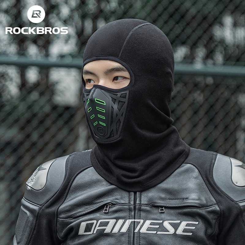 ROCKBROS Winter Bike Mask Full Face Windproof Keep Warm Cycling Mask Balaclava Outdoor Sports Motorcycle Ski Bicycle s Scarf Z250926
