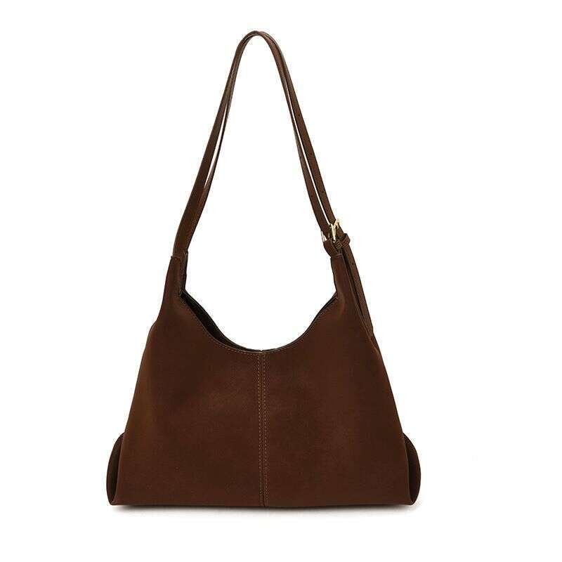 for Women, Large Capacity New Versatile Lazy Style Single Shoulder Crossbody Commuter Soft Leather Tote Bag