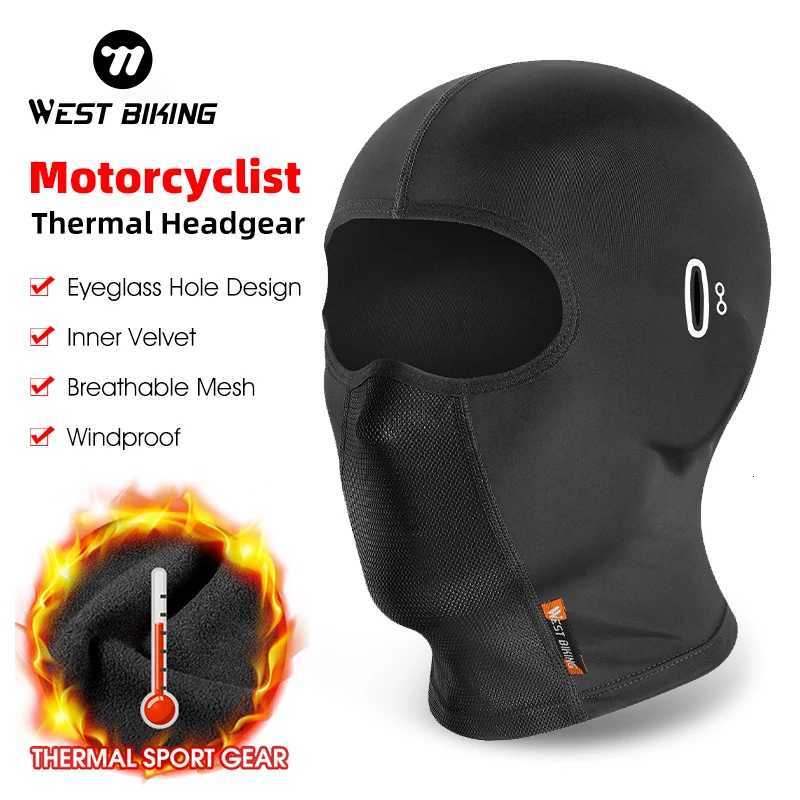 WEST BIKING Winter Men Cycling s Motorcycle Fleece Balaclava Mask Running Ski Hiking Hat Bicycle Windproof Thermal Sport Gear Z250926