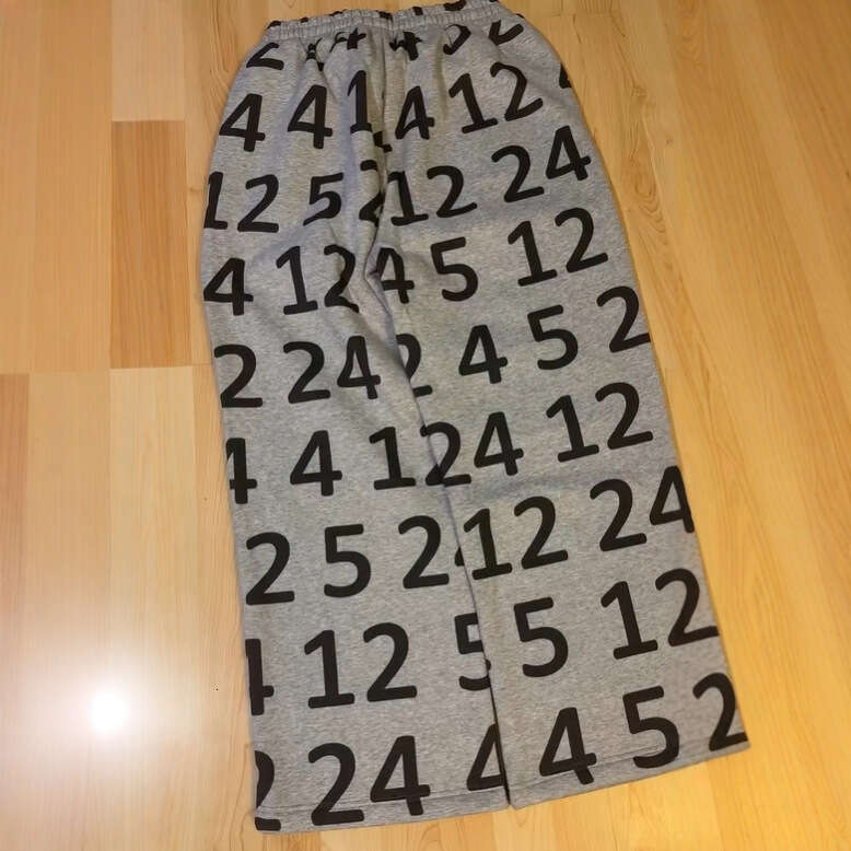 2025 New Loose Fit Large Size 412X524 Letter Print Sweatpants