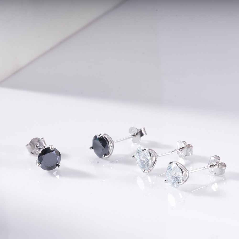 HipHop Gold Diamond Earrings Designer earrings for woman moissanite Earrings Ultra Flash Light Luxury Premium Earrings 0.5CT/1CT moissanite Earrings