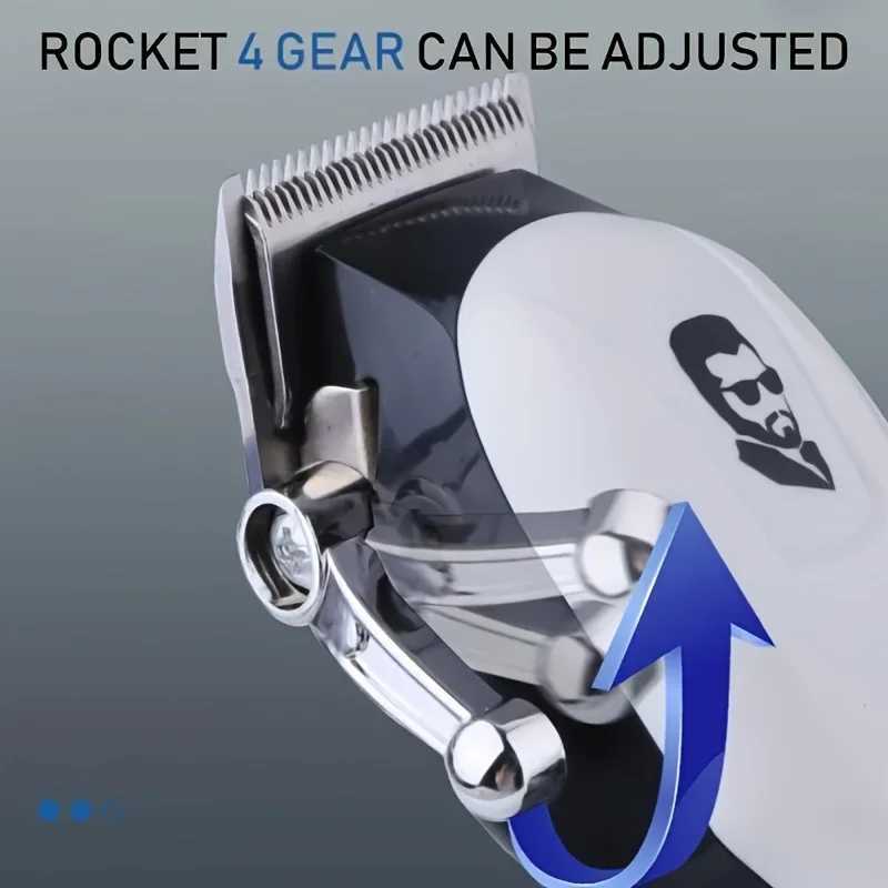 Kome KM232 Mini Professional Hair Trimmer USB Rechargeable Cordless Hair Clippers for Men LCD Display Haircut Machine R250926