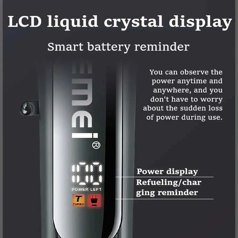 Kemei KM1132 New Hair Trimmer Professional Rechargeable Cordless Barber For Men High Quality Hair Trimmer Electric Hair Clipper R250926