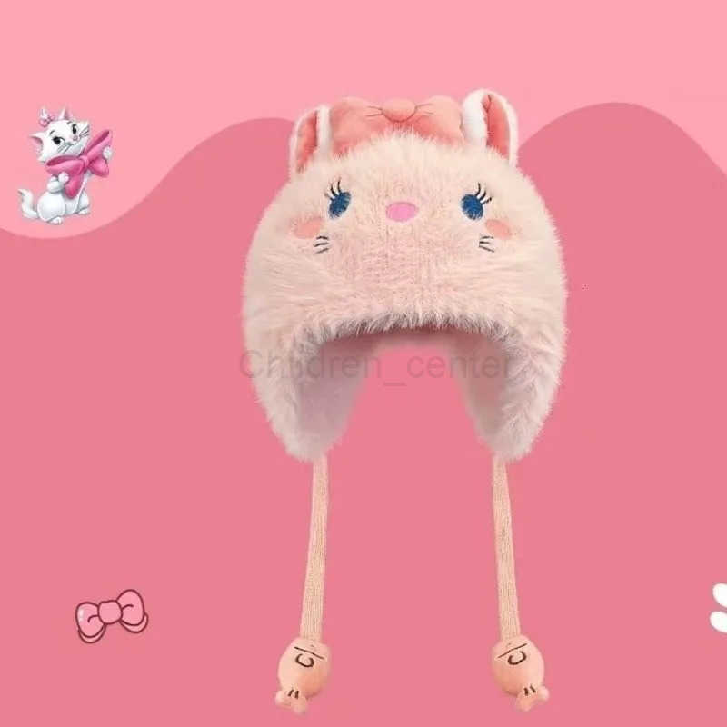 Disney Lotso Mickey Donald Duck animation peripheral creative cartoon cute solid color autumn and winter warm ear protection hat H250926