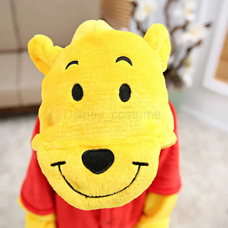 Disney Costume Adults Onesie Pajama Winnie The Pooh Kids Cosplay Anime Figure Pyjamas Fall Winter Home Sleepwear Birthdays Gifts H250926