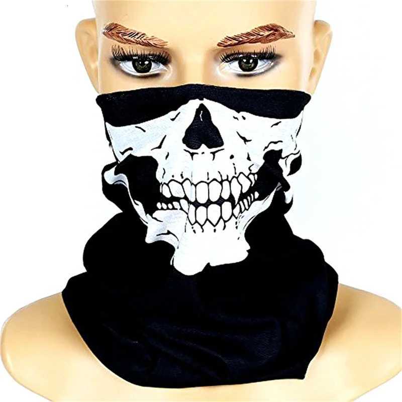 Men Scarf Halloween Ride Bandana Women HEADscarf Ski Skull Half Face Mask Scarf Neck Hiking Scarves Masks Z250926