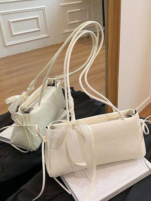 Faionable Knot Single oulder Women's Handbag Underarm Bag Simple Sli Korean Version New Arrival
