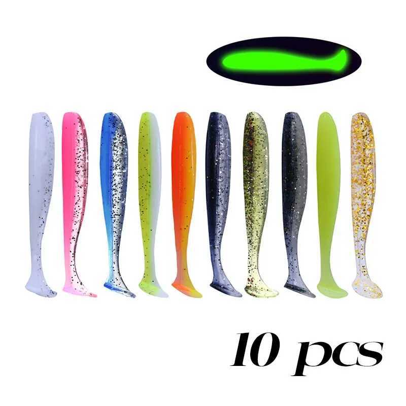 Soft Lures Silicone Bait 10pcs 9cm Worm Silicone Fishing Lure Jig Wobbrs For Carp Bass Artificial Swimbait Tack W250926