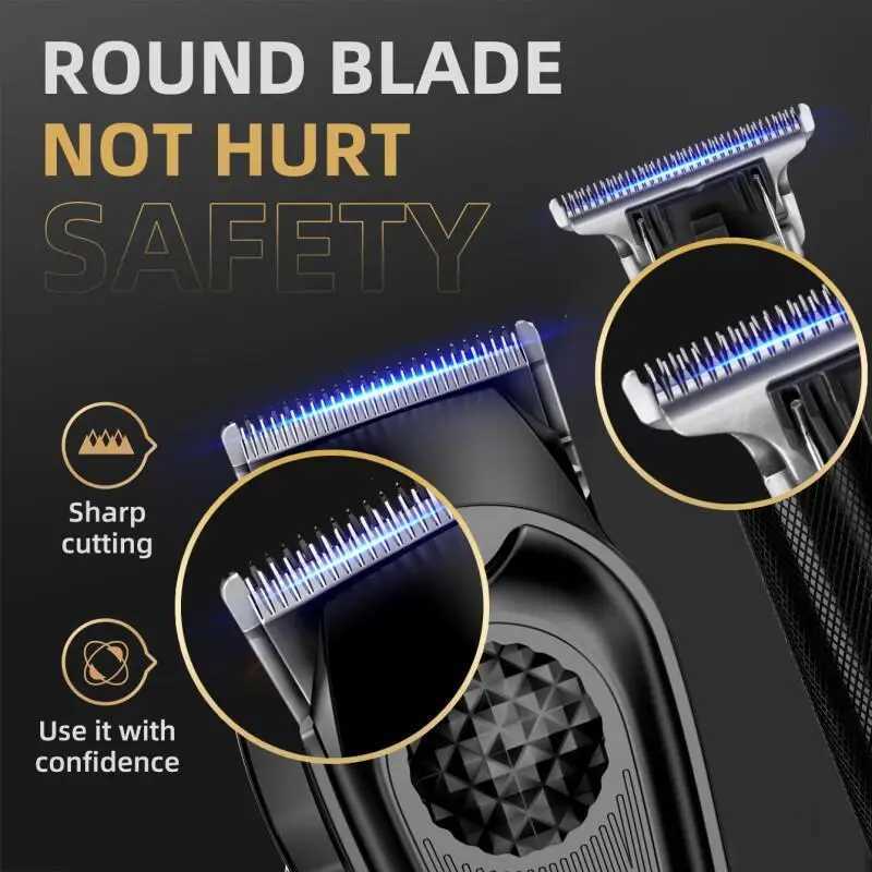 KIO Hair Cutting Machine Set Portable Fashion Cordless Professional Clipper Hair Rechargeable Digital Display Trimmer For Man R250926