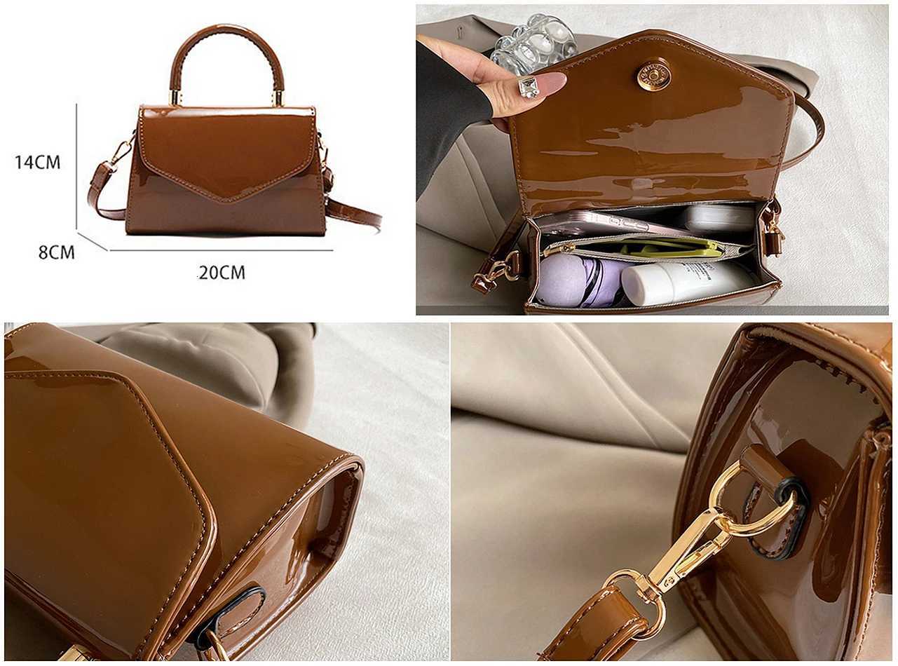 Faux Leather Bags for Woman 2025 Trend Small Shoulder Bag Korean Fashion Handbag Ladies Crossbody Bags Black White Brown Red Z250926