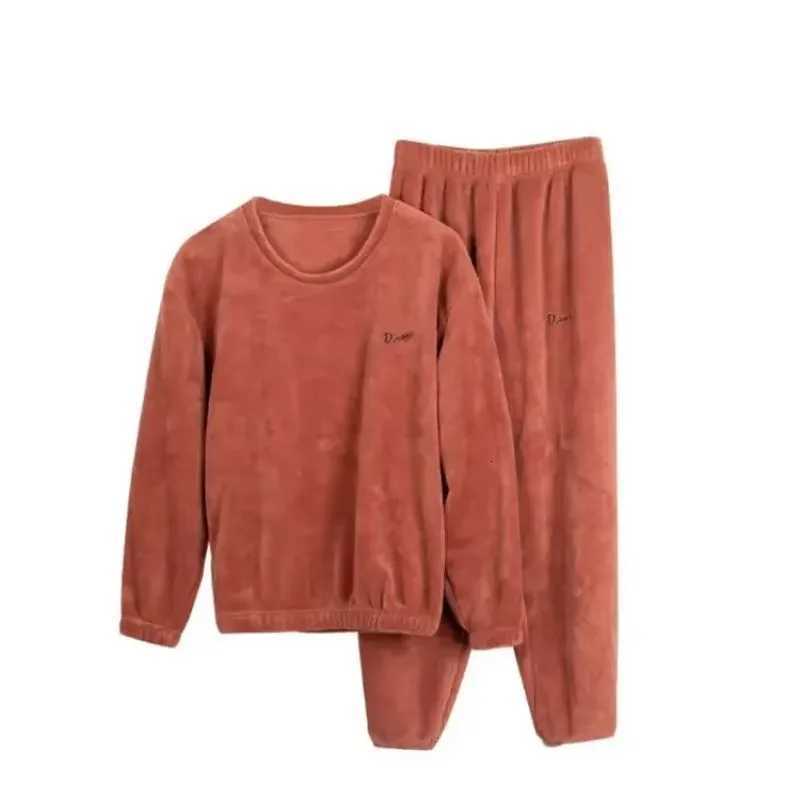 Womens Autumn and Winter Warm Pants Coral Velvet Pajama Set Loose Fitting Home Clothing for Outdoor Womens Oversized Pajamas Z250925
