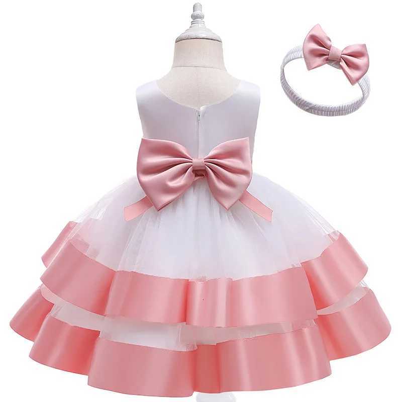 Baby Girls Princess Party Dress Flower Elegant Wedding Children Lace Mesh Tutu Wedding Christmas Birthday Dress Z250926