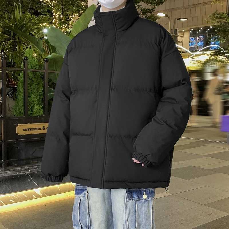 Warm Winter Male Puffer Jacket Thick Parkas Korean Fashion Men Padded Down Outwear Zipper Stand Collar Loose Couple Outdoor Coat W250926
