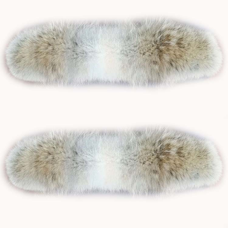 Customized Fox Canadian Grey Imitation Coyote Hair Strips Western America Coyote fur collar