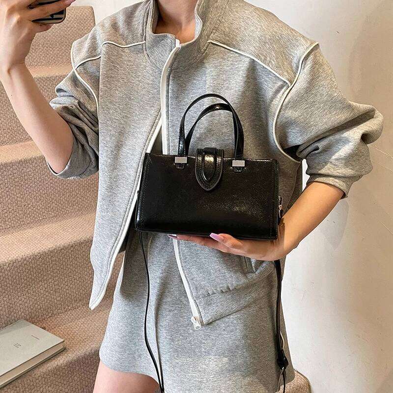 Leather Small Crossbody Bags Lady Shoulder Bag for Women New Trend Fashion Short Handle Handbags and Purses