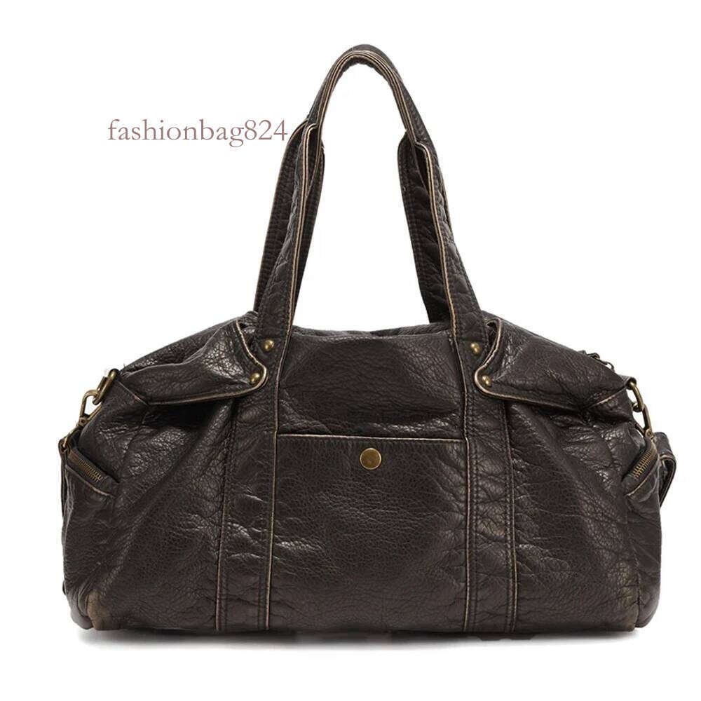 Annmouler Large Capacity Motorcycle New Fashion Women Handbag Soft Pu Leather Tote Lady's Crossbody Bag