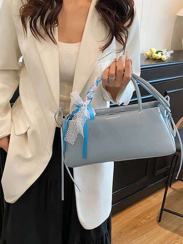 Faionable Knot Single oulder Women's Handbag Underarm Bag Simple Sli Korean Version New Arrival