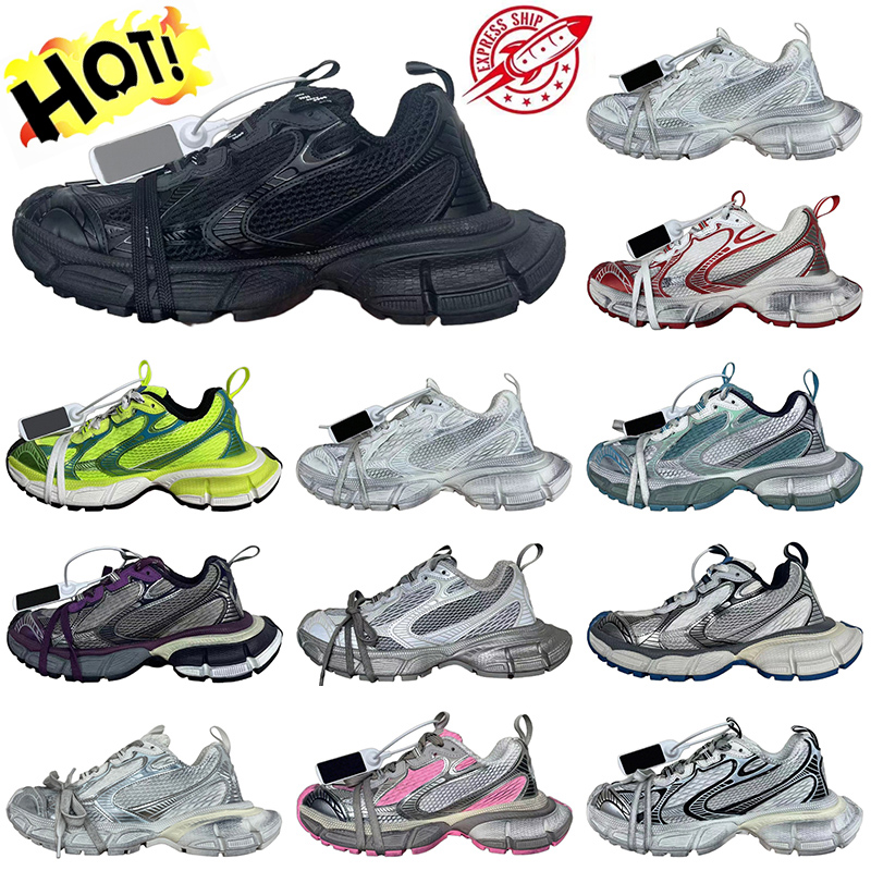 2025 Designer Track 10.0 Casual 17FW Triple-S Sneakers Black White Green Platform brand Nylon Mesh Outsole Runner Shoes Men Women Outdoor Trainers EUR 35-45