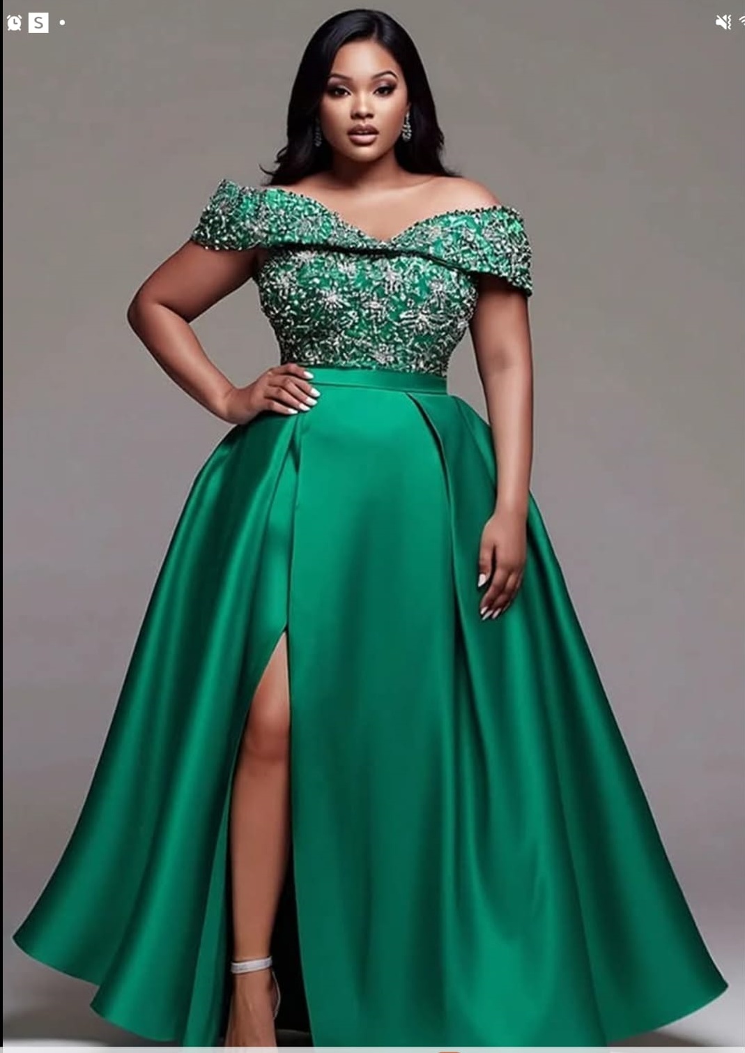 Green A-line Prom Dresses 2025 Beaded Crystals Satin High Split Evening Formal Party Second Birthday Engagement Gowns Plus Size Dress For Special Occa