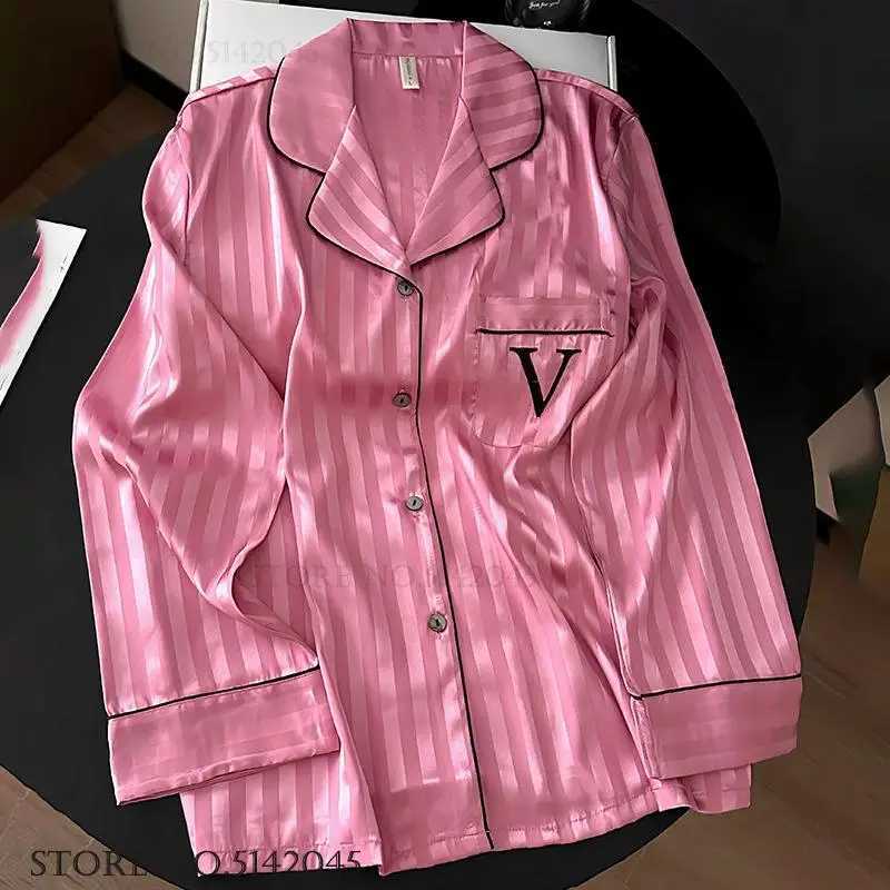 Female Pajamas Loungewear TwoPiece Set Spring Autumn New Rayon Sleepwear Pyjama Pour Femme Sexy Loose Home Clothes Lingerie Z250925